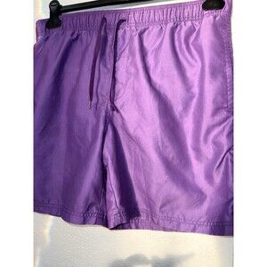 The Rail Swim Trunks Purple Drawstring Lightweight Men’s Size L Beach Summer